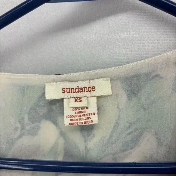 Sundance 100% Silk Sugarplum Garden Blouse Women’s XS Colorful Long Sleeve Top - Picture 4 of 11